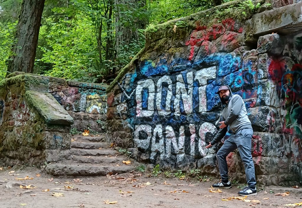 If you are reading this, please know that every atom of your body was birthed into this dimension to fulfill the purpose of expanding universal consciousness, so don't panic. Oh by the way, this is a picture of Pandouro posing at the Witch's House.